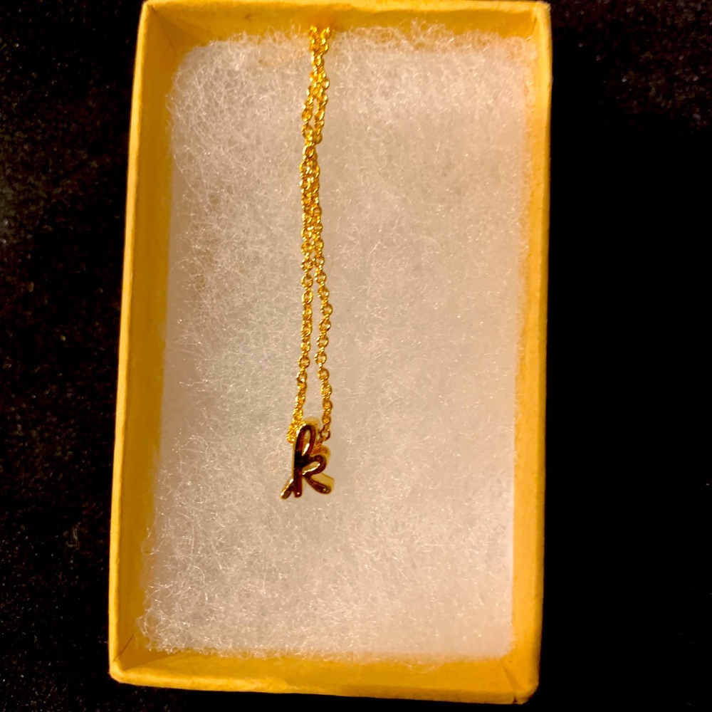 ✨ NEW Gold “k” necklace ✨